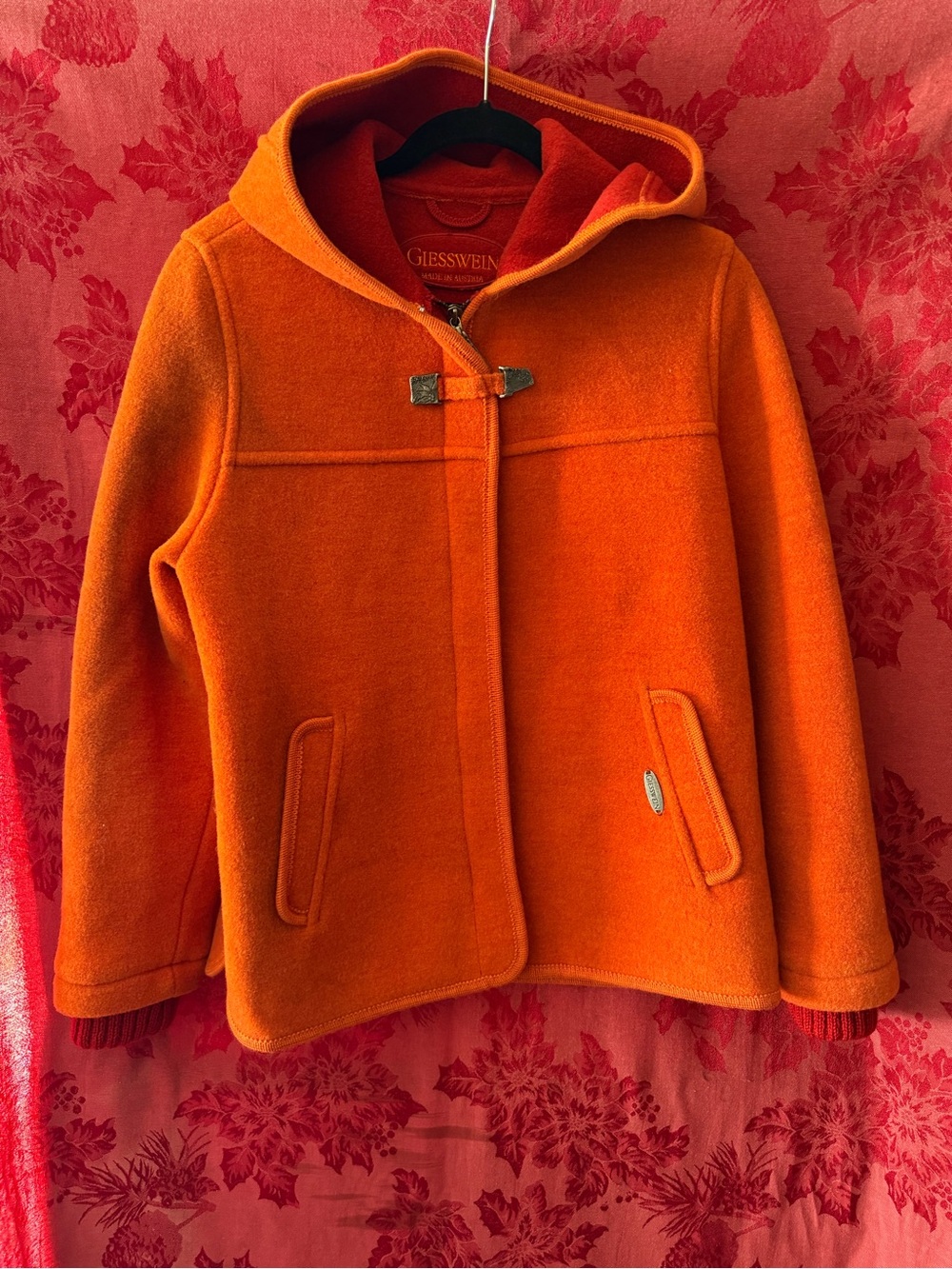 boiled-wool hooded jacket Austrian brand Giesswein